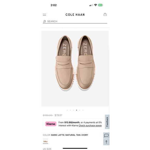 Men's ZERØGRAND Remastered Penny Loafers $199 Size 10.5 - Picture 1 of 10